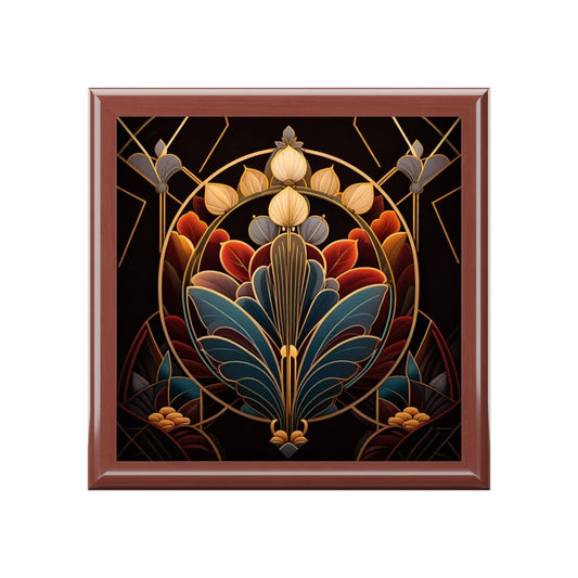 Art Deco Jewelry Box, Vintage Style Trinket Organizer 28586567900845898787 Earthbound Pacific
