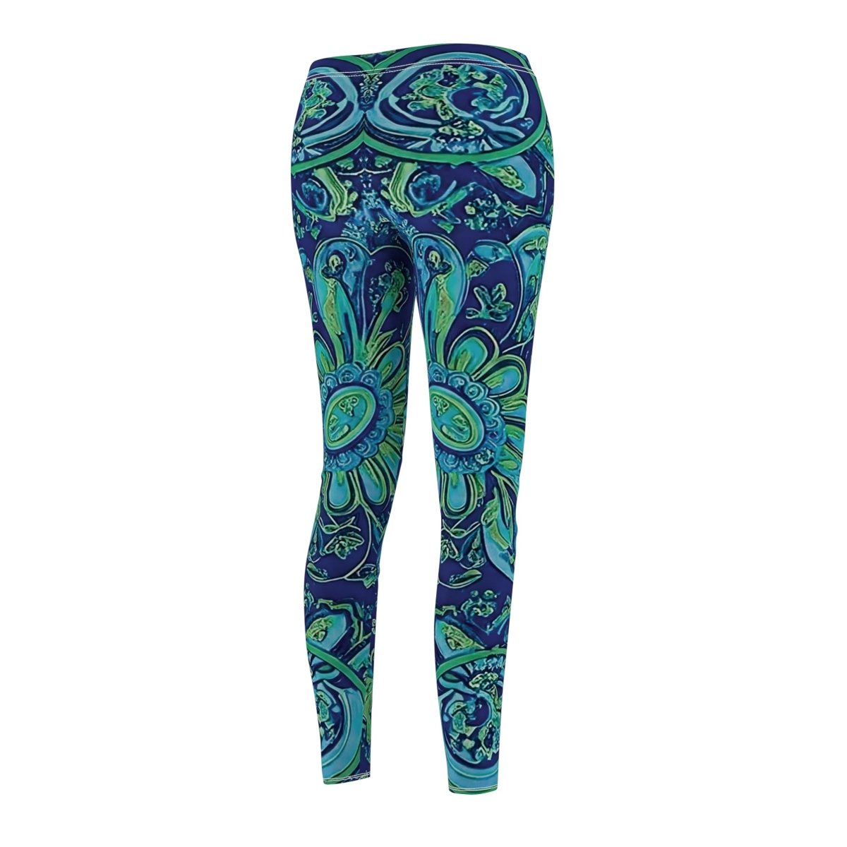 Blue and Green Paisley Leggings 12027893460587870787 Earthbound Pacific