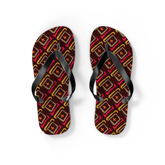 Colorful Patterned Flip Flops 22517444431037383865 Earthbound Pacific
