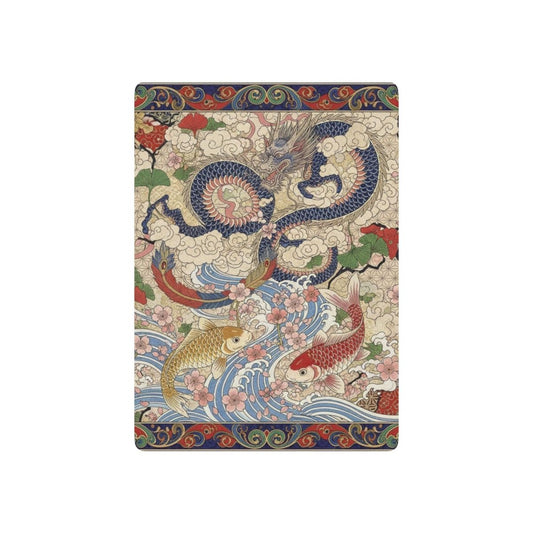 Dragon Poker Cards, Gift for Card Players, Unique Home Games Deck, Collectible Vintage Style Playing Cards, Japanese Design 19548191083249953335 Earthbound Pacific