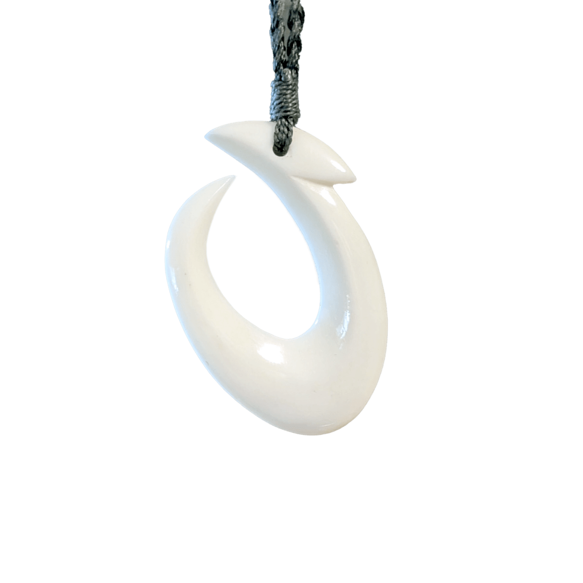 Hawaiian/Maori Makau Fish Hook Scrimshaw Necklace Wbfh4830 Earthbound Pacific