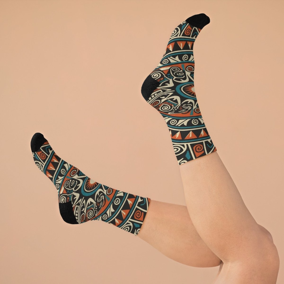 Eco - Friendly Patterned Tribal Design Socks 31483717348008588205 Earthbound Pacific