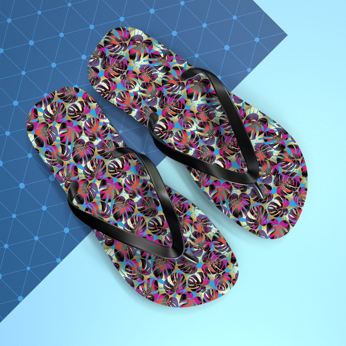 Flip Flops - Psychedelic Canopy Design 28930898708903906123 Earthbound Pacific