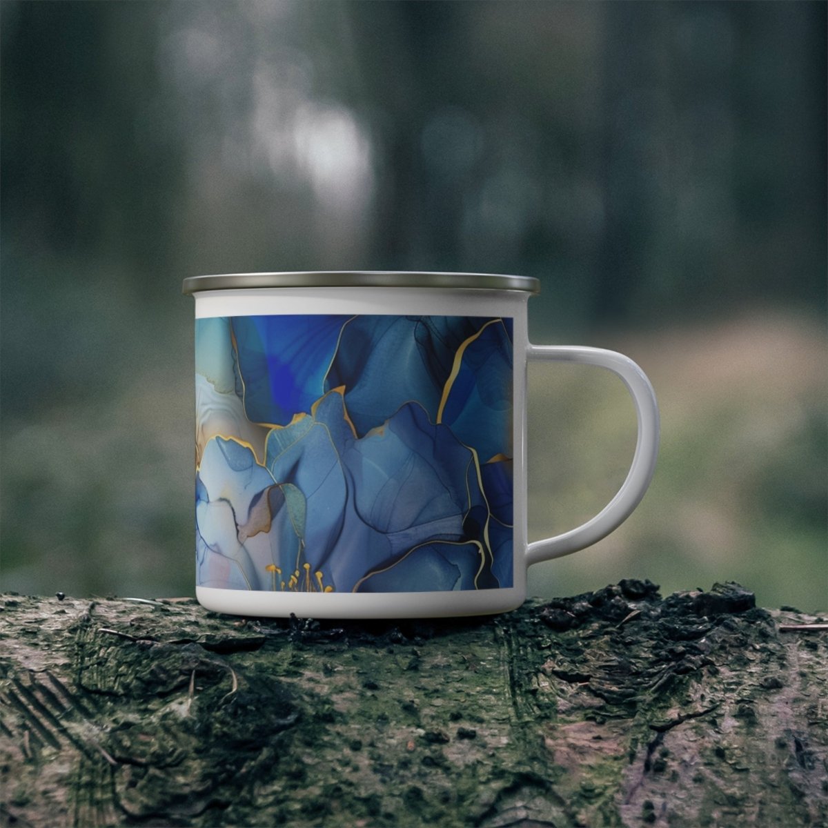 Floral Design Enamel Camping Mug - Perfect for Nature Lovers 61148378865935659608 Earthbound Pacific