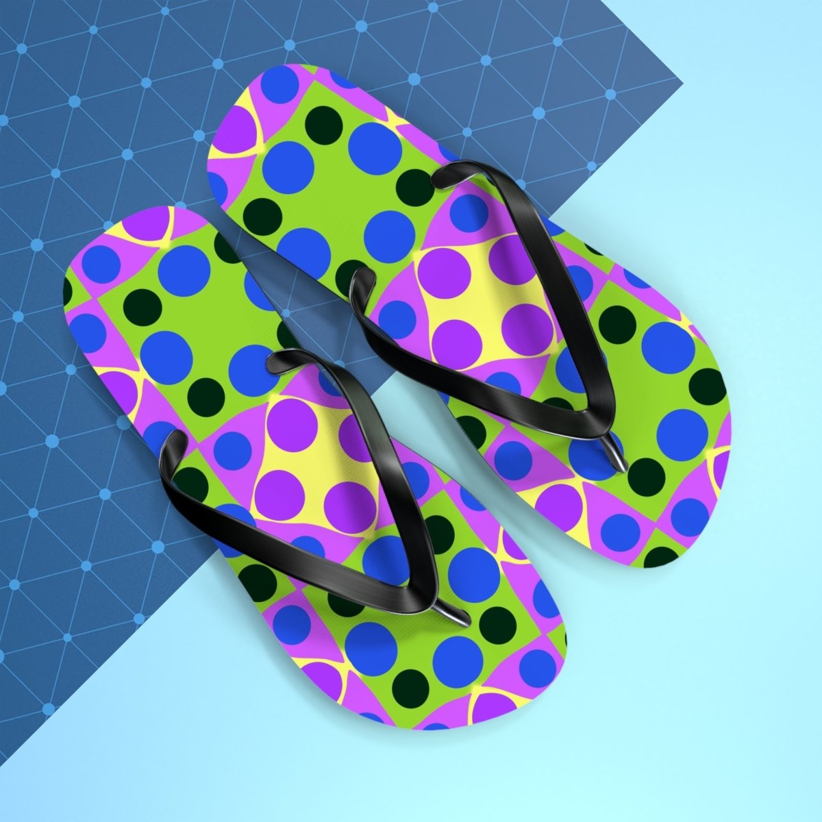 Funky Polka Design Flip Flops 47886446276053109654 Earthbound Pacific