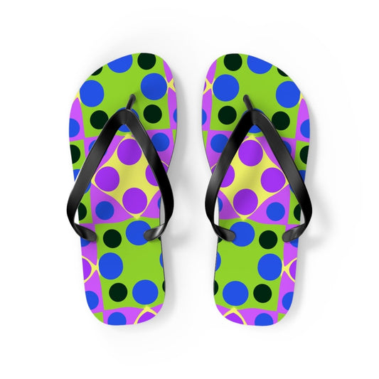 Funky Polka Design Flip Flops 91881341856686715085 Earthbound Pacific