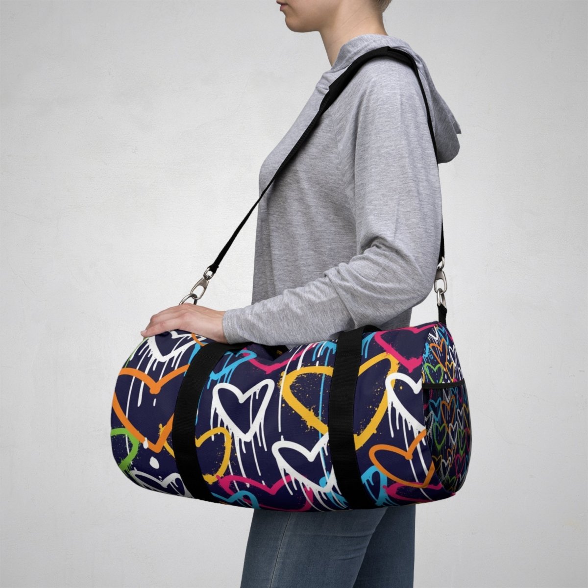 Graffiti Heart Duffel Bag - Colorful Street Art Travel Gym Bag 19910397432456538661 Earthbound Pacific