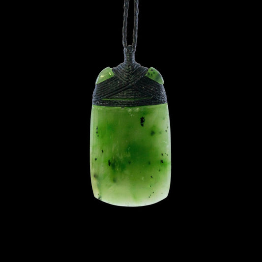Nephrite Jade Maori Inspired Adze Toki Strength Necklace 45 mm QZT45LL Earthbound Pacific