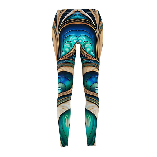 New Zealand Paua Abalone Design Leggings 79280100757702704794 Earthbound Pacific