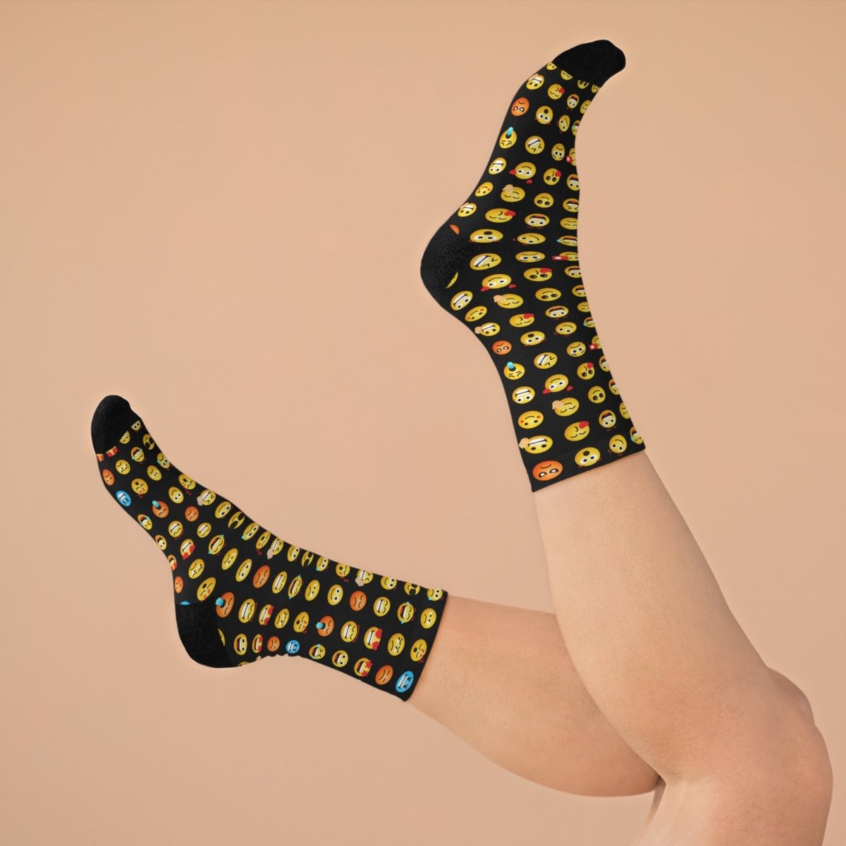Playful Emoji Socks, Recycled Poly, Eco - Friendly 30338486266332975541 Earthbound Pacific