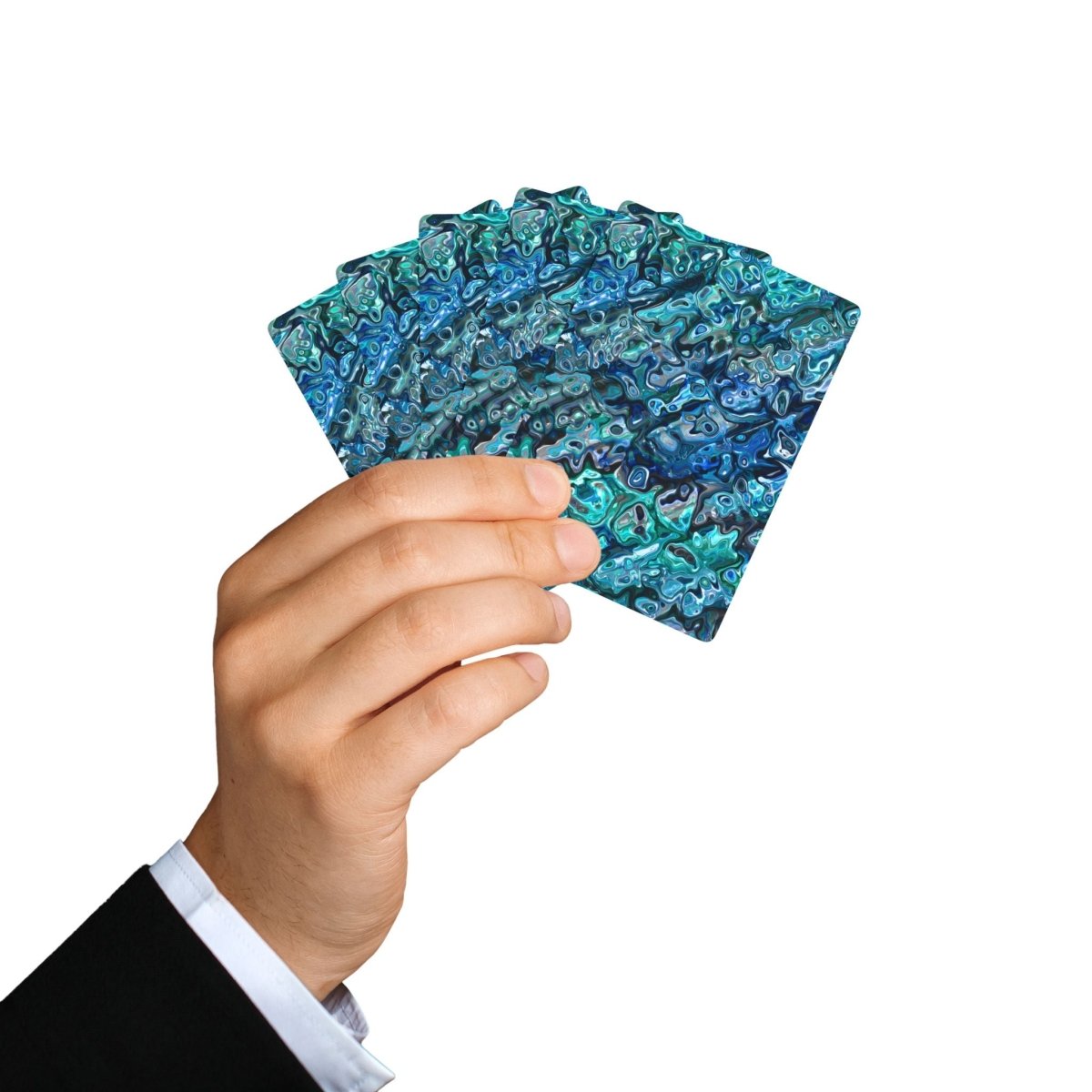 Playing Cards - New Zealand Paua Abalone Shell Inspired 82955548092971464133 Earthbound Pacific