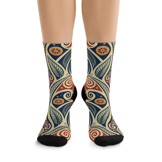 Recycled Poly Socks - Eco - Friendly New Zealand Maori Inspired 12972092822178599983 Earthbound Pacific