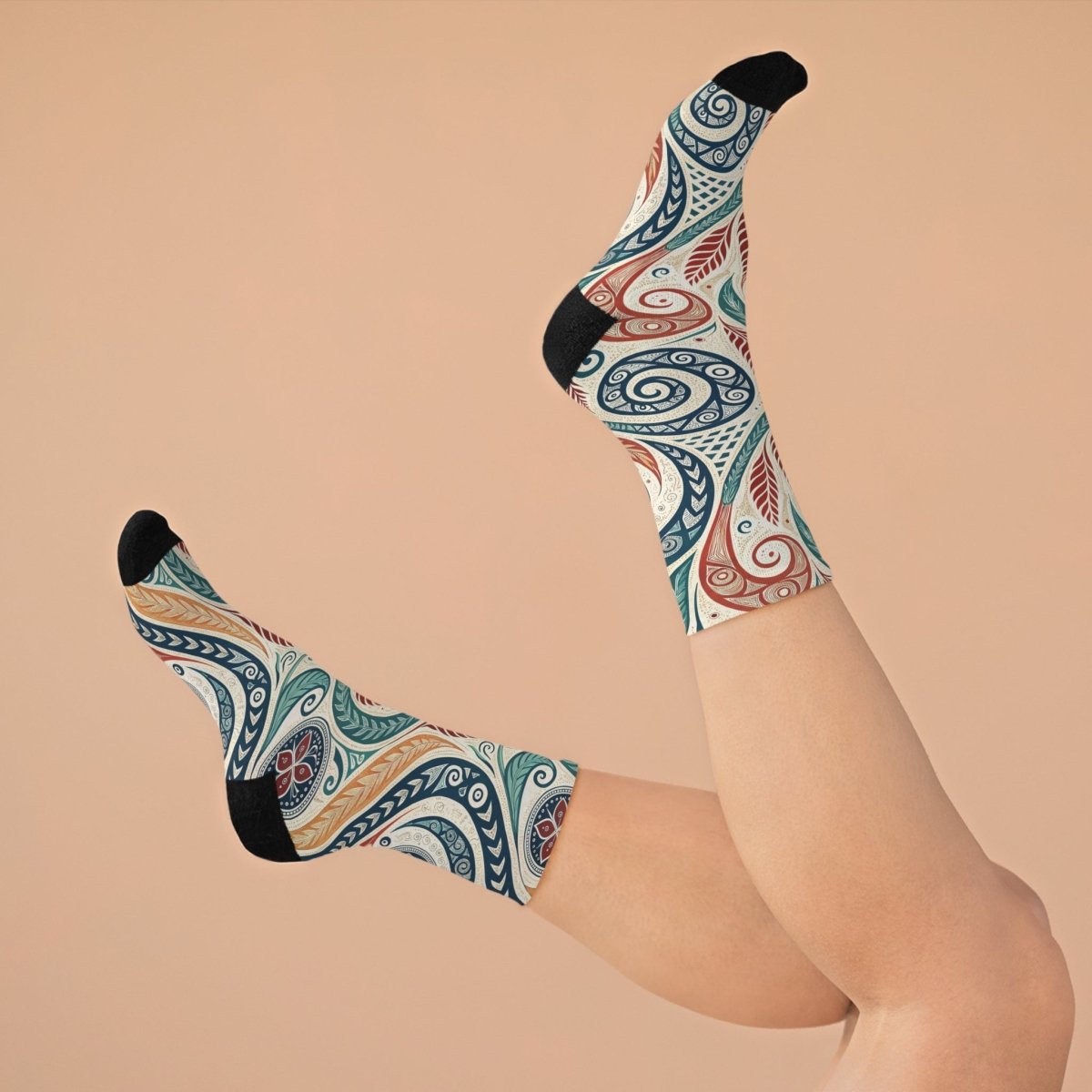 Recycled Poly Socks - Eco - Friendly New Zealand Maori Inspired 50348869873833506155 Earthbound Pacific