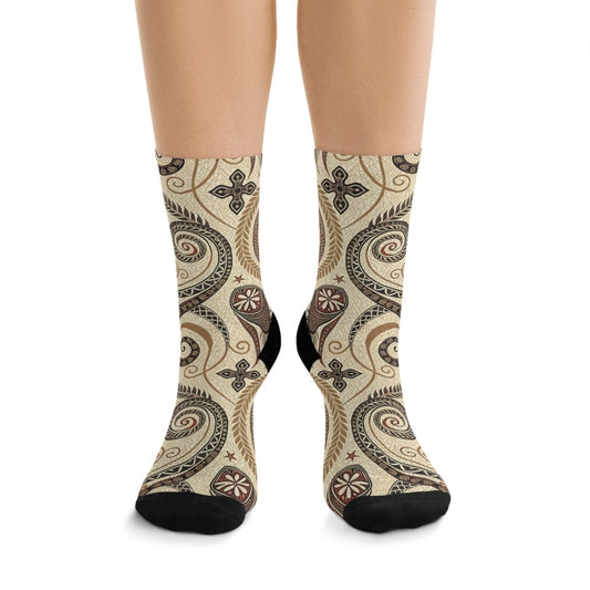 Recycled Poly Socks - Eco - Friendly New Zealand Maori Inspired 80844935468236988568 Earthbound Pacific