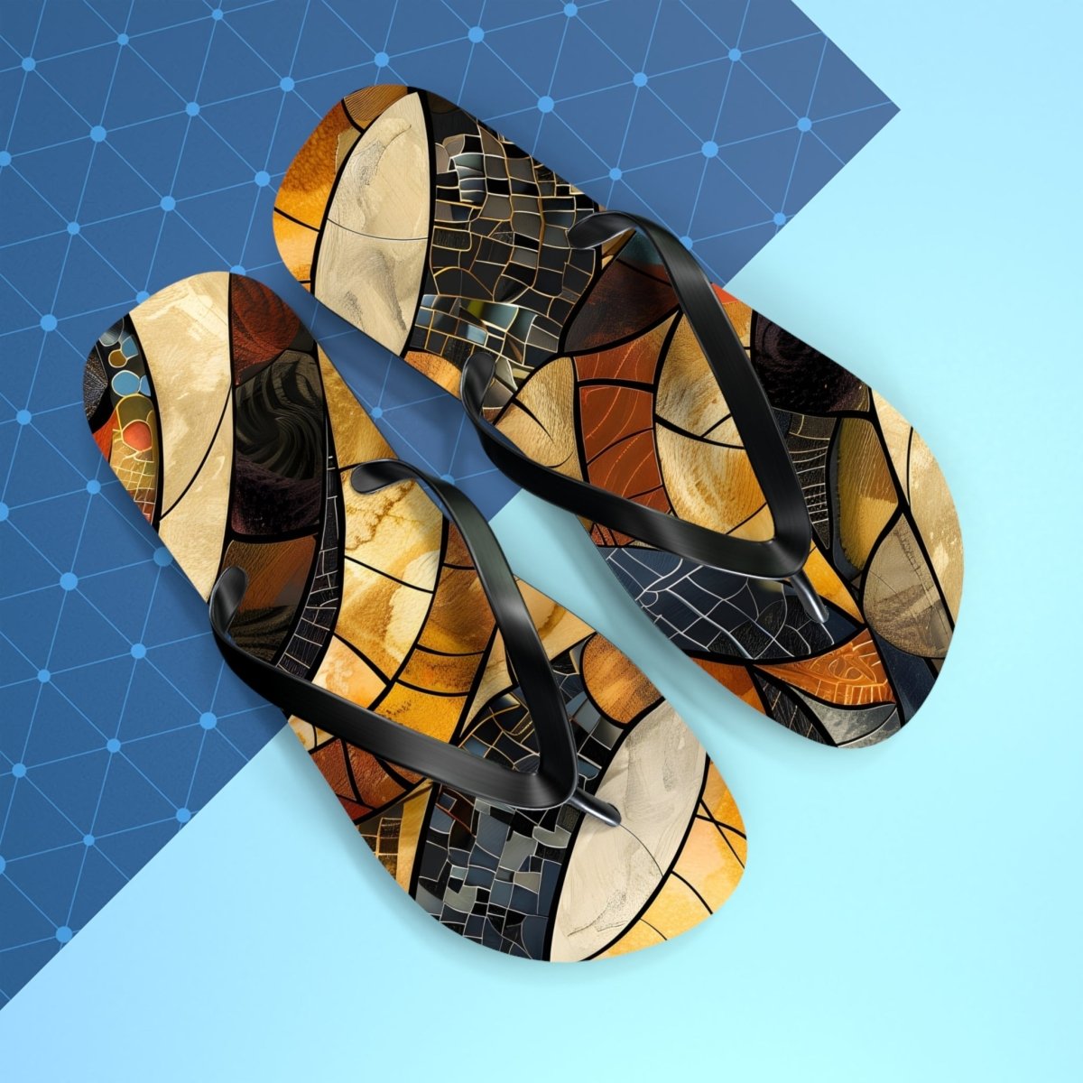 Shattered Amber Design Flip Flops 29480691681178558419 Earthbound Pacific