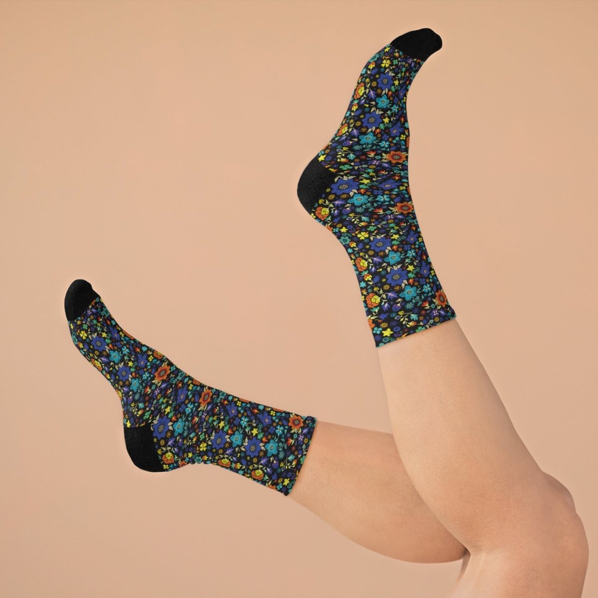 Socks - Bohemian Bloom Collection Eco - Friendly Recycled Poly 30463074779133764796 Earthbound Pacific