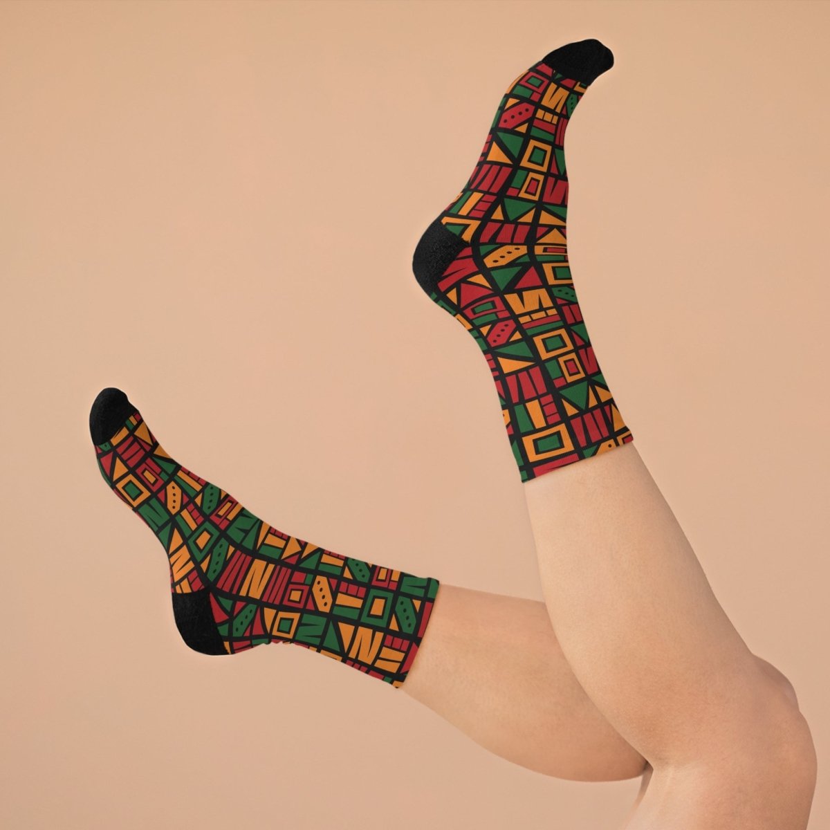 Socks - Heritage Mosaic Tribal Eco - Friendly Recycled Poly 19497517409972202268 Earthbound Pacific