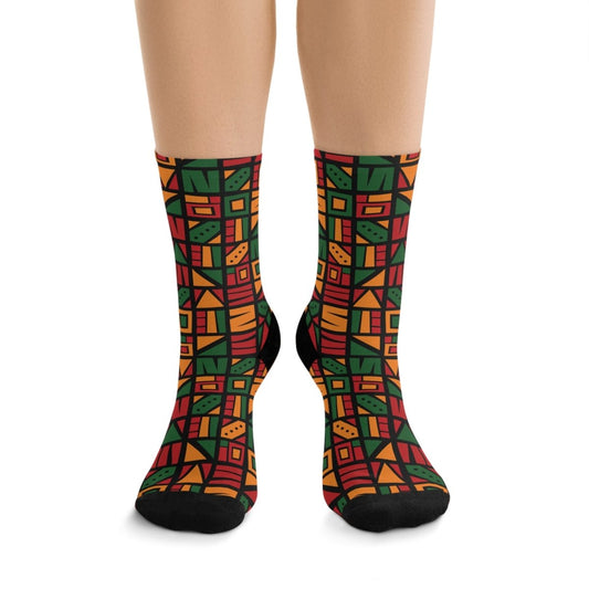 Socks - Heritage Mosaic Tribal Eco - Friendly Recycled Poly 19497517409972202268 Earthbound Pacific