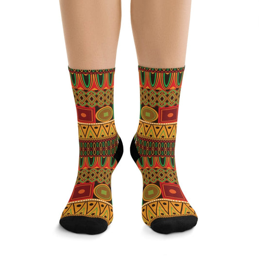 Socks - Kente - Inspired Eco - Friendly Recycled Poly Collection 27786699886145859715 Earthbound Pacific