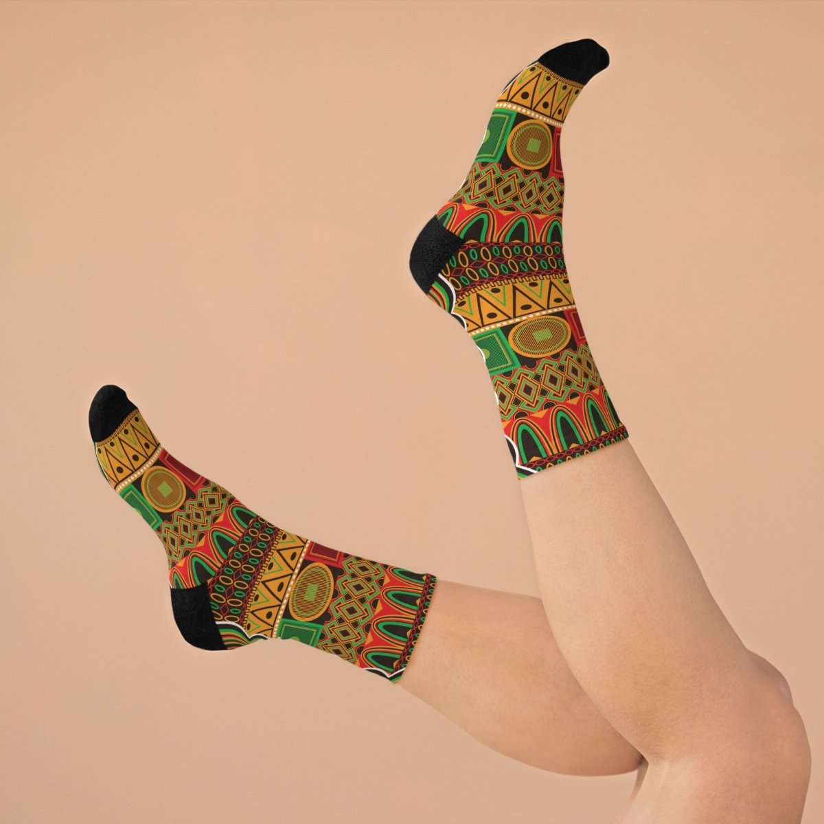 Socks - Kente - Inspired Eco - Friendly Recycled Poly Collection 27786699886145859715 Earthbound Pacific