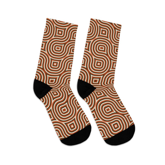 Socks - Mod Maze - Recycled Poly Funky Sock Gift Eco - Friendly - Retro Collection 25026719668669361659 Earthbound Pacific
