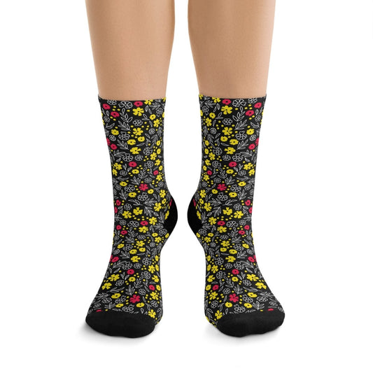 Socks - Pop Meadow Floral Collection Eco - Friendly Recycled Poly 71826718162513096315 Earthbound Pacific
