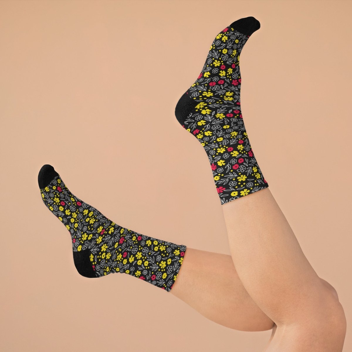 Socks - Pop Meadow Floral Collection Eco - Friendly Recycled Poly 71826718162513096315 Earthbound Pacific