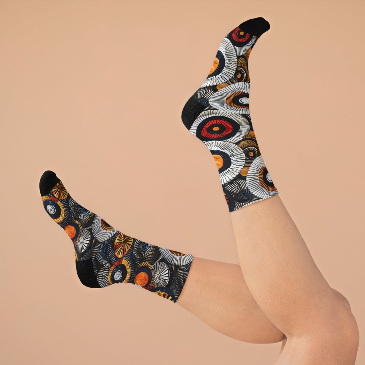 Socks - Radiant Rhythm Collection Tribal Eco - Friendly Recycled Poly 14135896259858281743 Earthbound Pacific