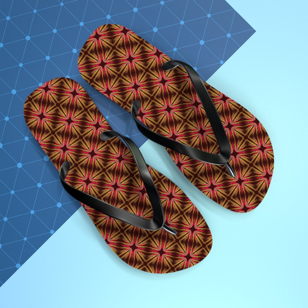 Summer Vibe Flip Flops, Bohemian Sandals 13824026749927085945 Earthbound Pacific