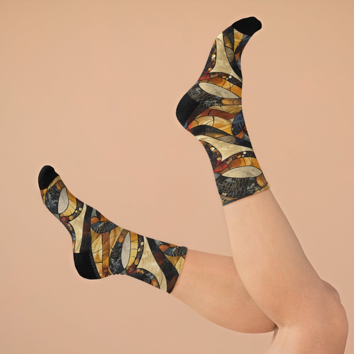 Unisex Socks African Tribal Design - Eco Friendly Recycled Poly 14939133463243784440 Earthbound Pacific