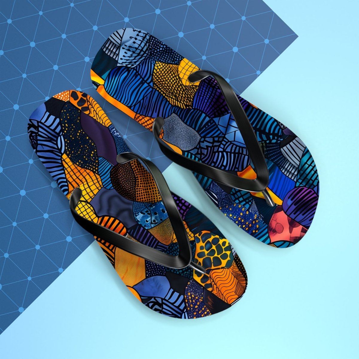 Urban Mosaic Flip Flops 33305197146314077755 Earthbound Pacific