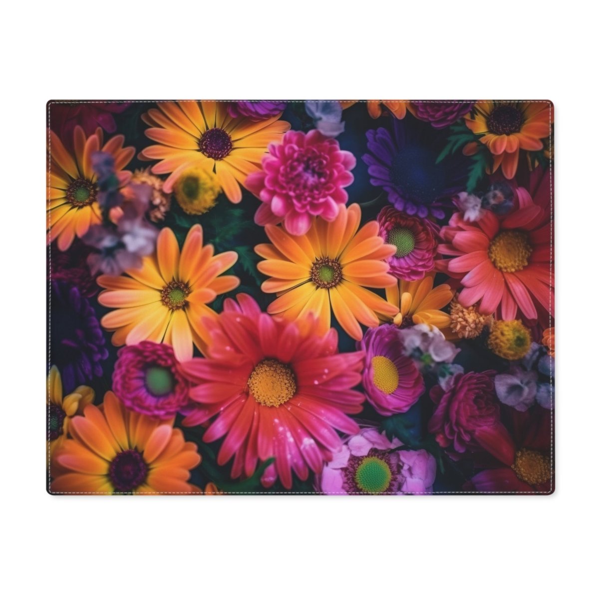 Vibrant Floral Placemat - Beautiful Colorful Flower Design for Dining 27668970809988620741 Earthbound Pacific