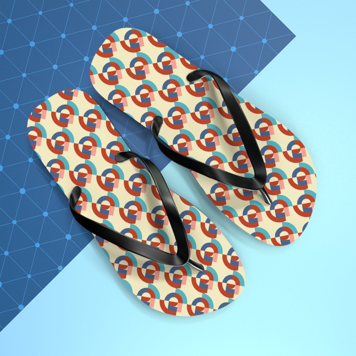 Vibrant Patterned Flip Flops 27223510321013097604 Earthbound Pacific