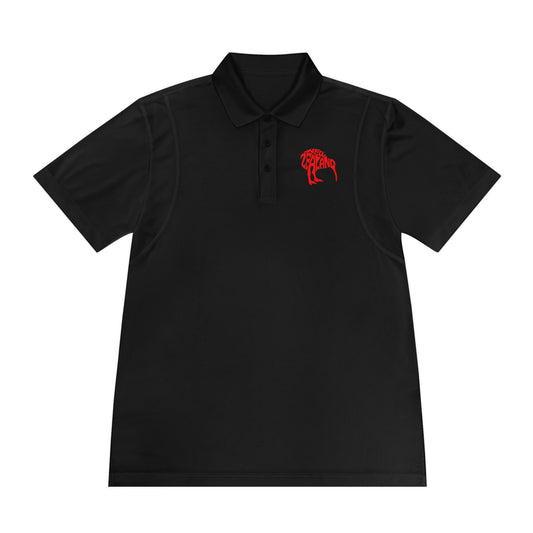 New Zealand Custom Red Kiwi Men's Sport Polo Shirt