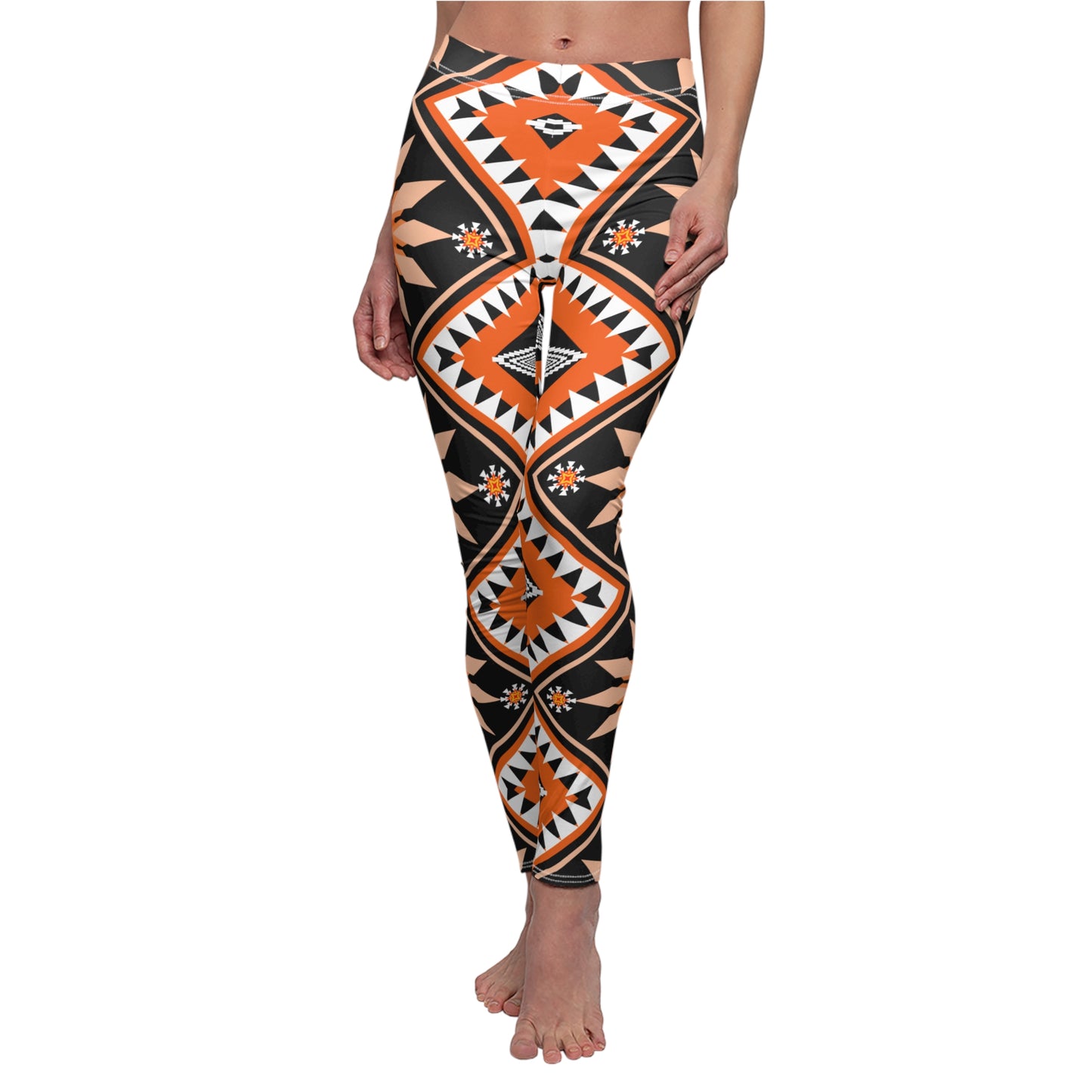 Women's Leggings - Geometric Abstract Tribal Inspired