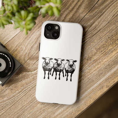 We Three Sheep Custom phone Tough Phone Cases - Earthbound Pacific