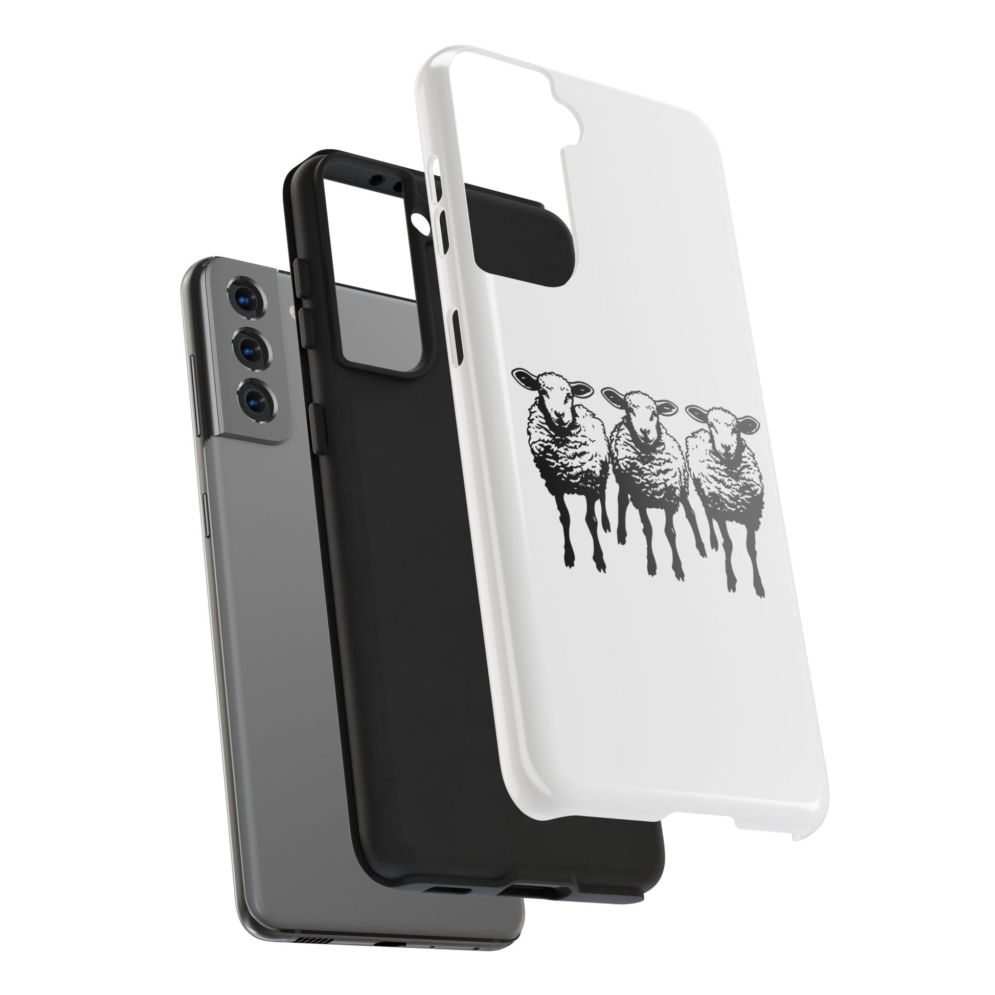 We Three Sheep Custom phone Tough Phone Cases - Earthbound Pacific