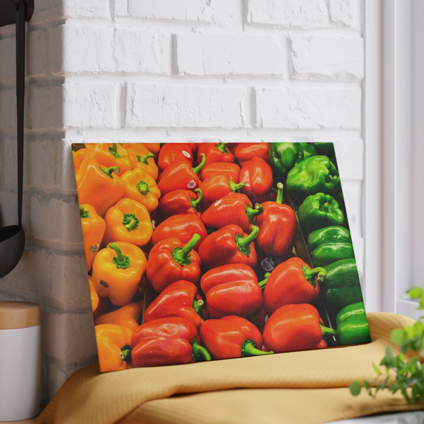 Vibrant Vegetable Glass Cutting Board - Perfect for Culinary Enthusiasts