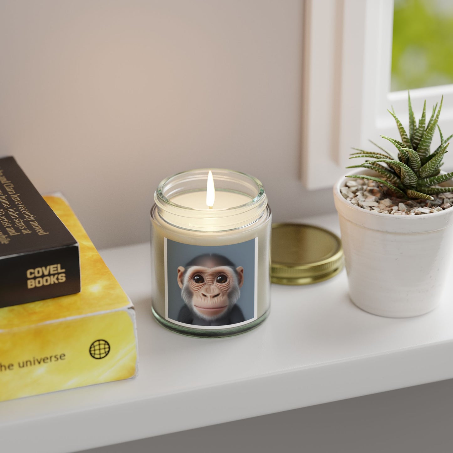 Candle Set - Baby Monkey Scented Coconut Apricot (4oz, 9oz)