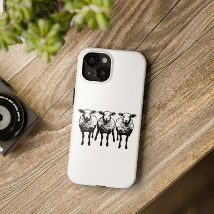 We Three Sheep Custom phone Tough Phone Cases - Earthbound Pacific