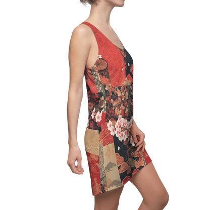 Racerback Dress - Colorful Japanese Cherry Blossom Inspired