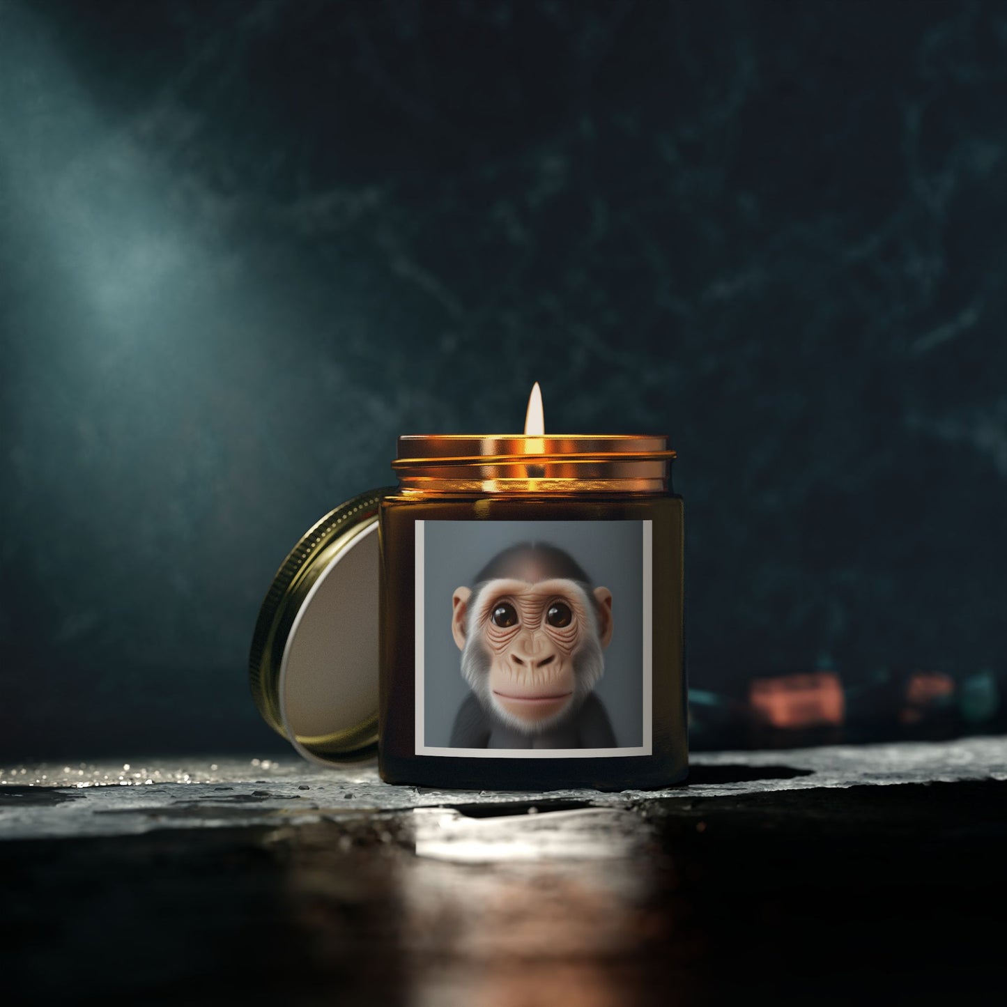 Candle Set - Baby Monkey Scented Coconut Apricot (4oz, 9oz)