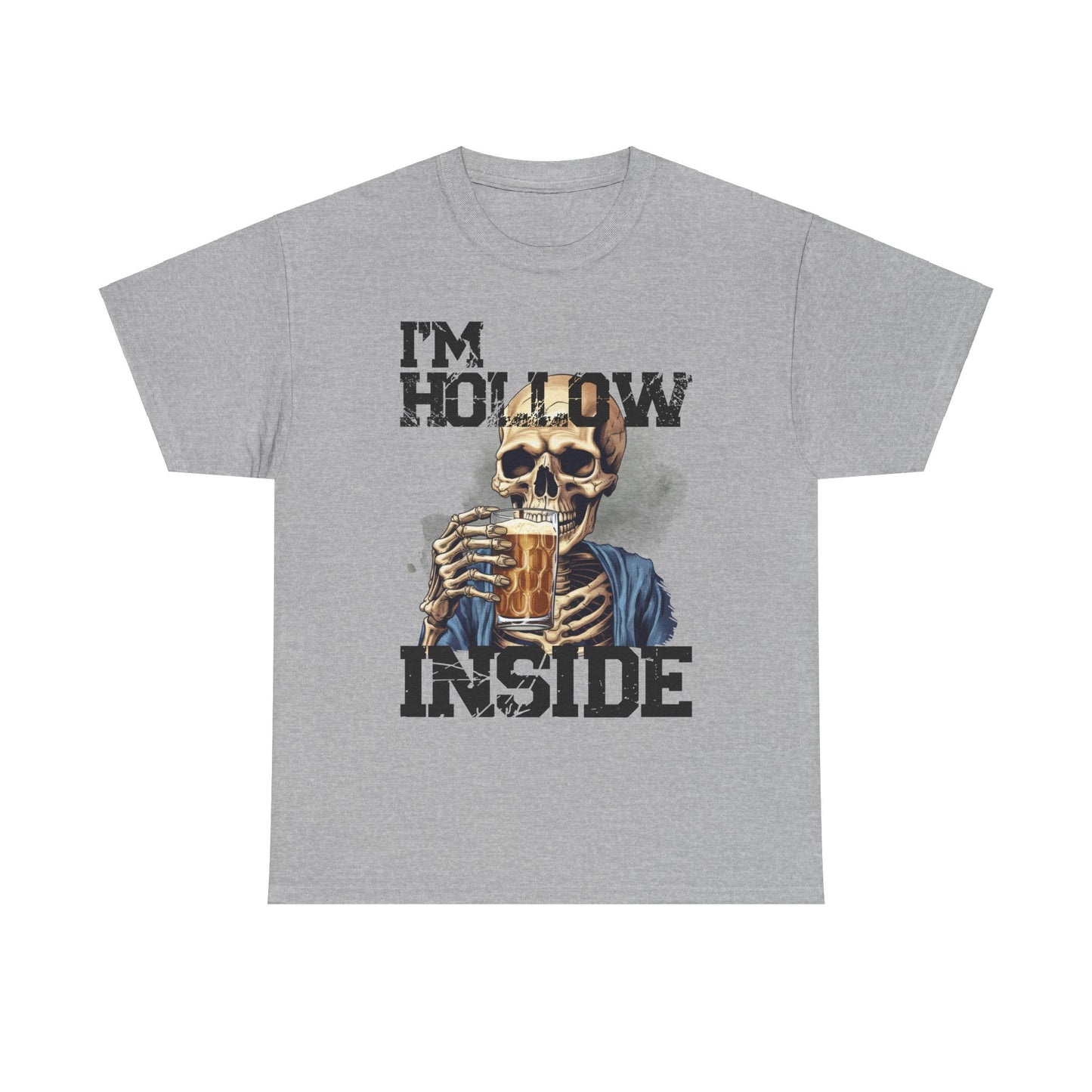 Beer Drinking "I am Hollow Inside" Custom T-Shirt - Earthbound Pacific