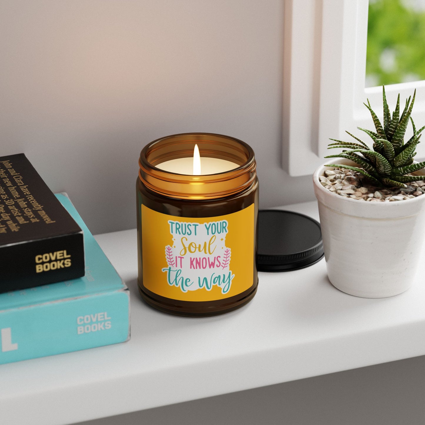 Soy Candle Trust Your Soul Amber Jar