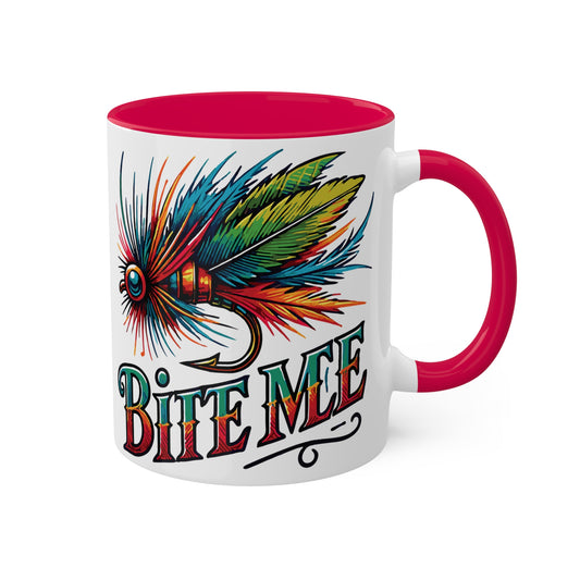 Fly Fishing 'Bite Me'  Drink Mug