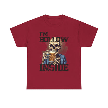 Beer Drinking "I am Hollow Inside" Custom T-Shirt - Earthbound Pacific