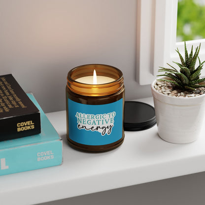 Soy Candle - Allergic to Negative Energy (Amber Jar)