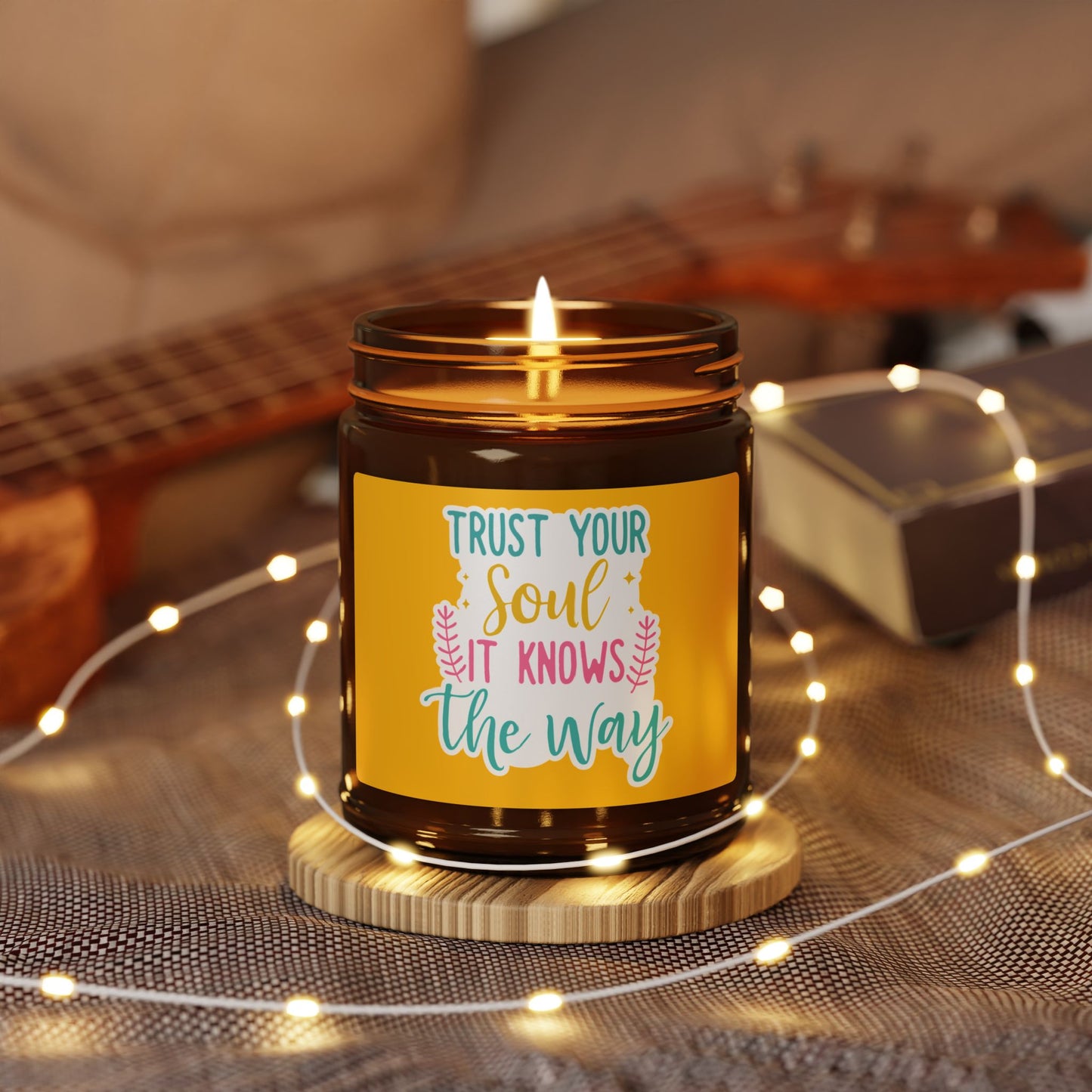 Soy Candle Trust Your Soul Amber Jar