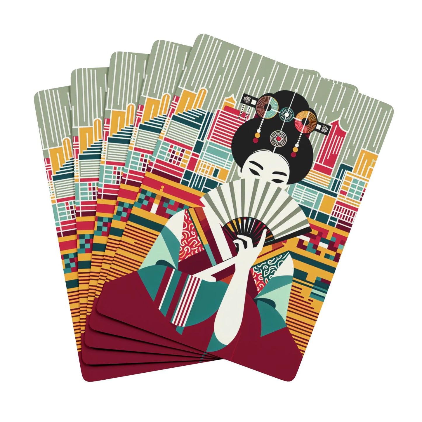 Geisha Playing Cards