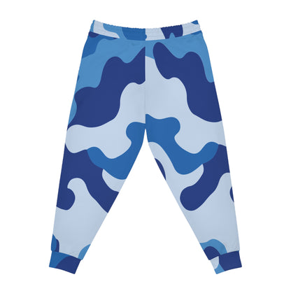 Unisex Blue Camo Athletic Joggers